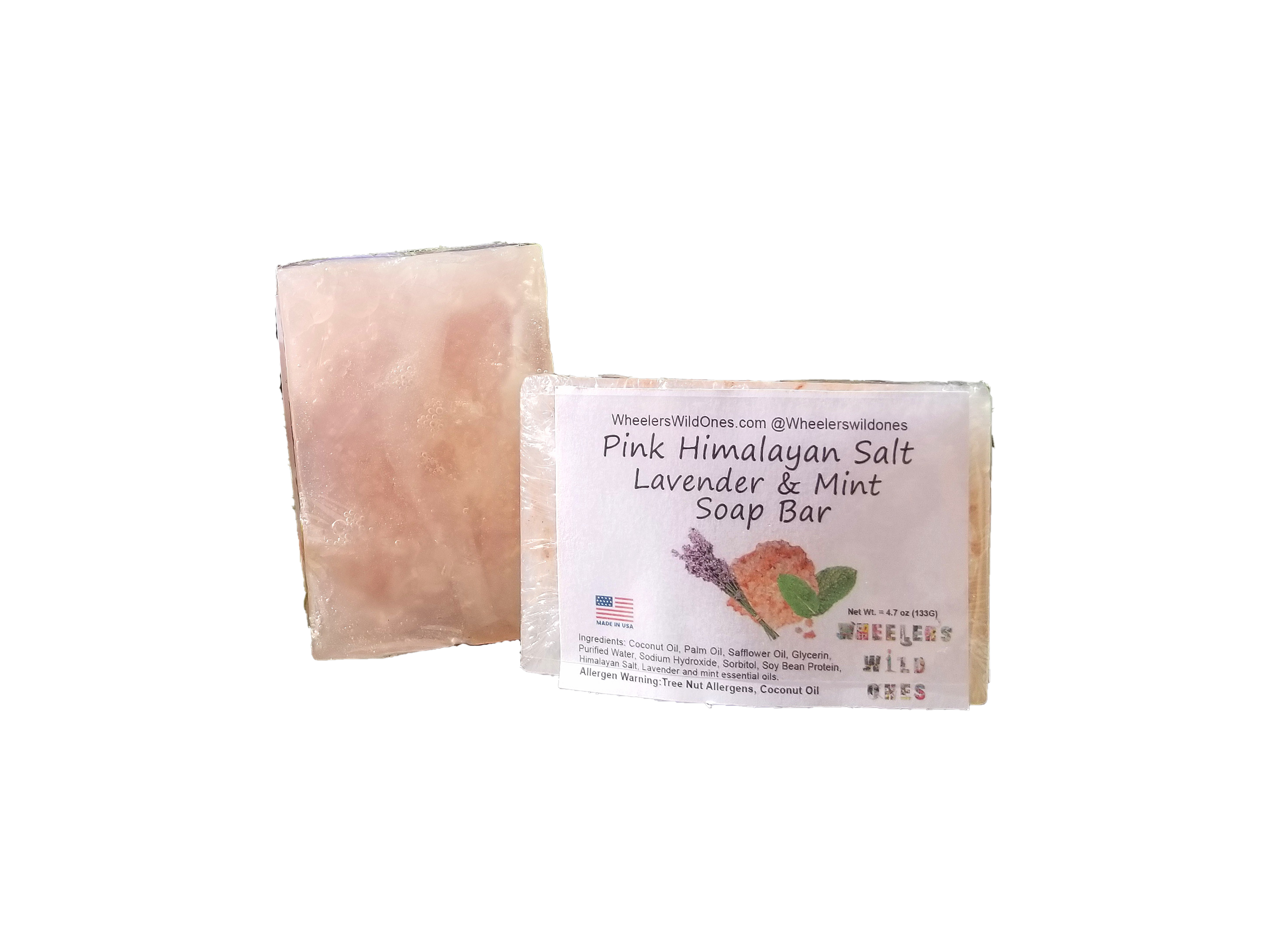 Pink Himalayan Salt Lavender and Mint Soap Bar