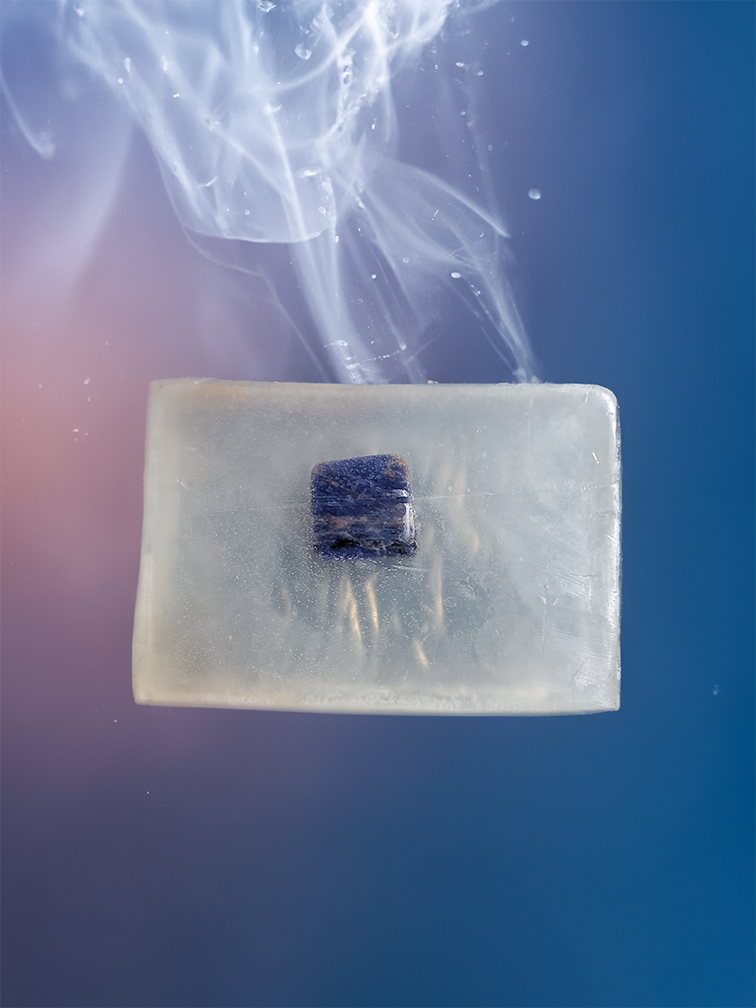 Third Eye Chakra Soap Bar: Crystal Glycerin, Vegan & Eco-Friendly for Spiritual Growth